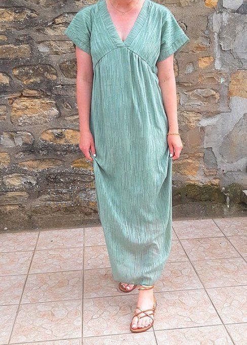 Robe Salma vert d'eau