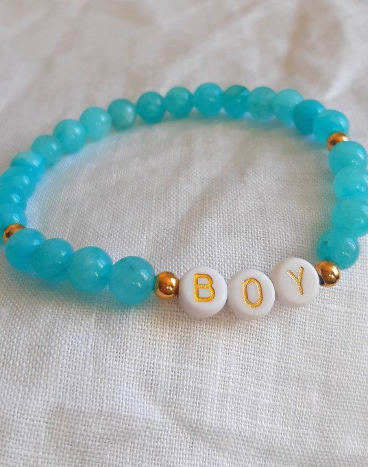 Bracelet élastique Aigue-Marine BOY