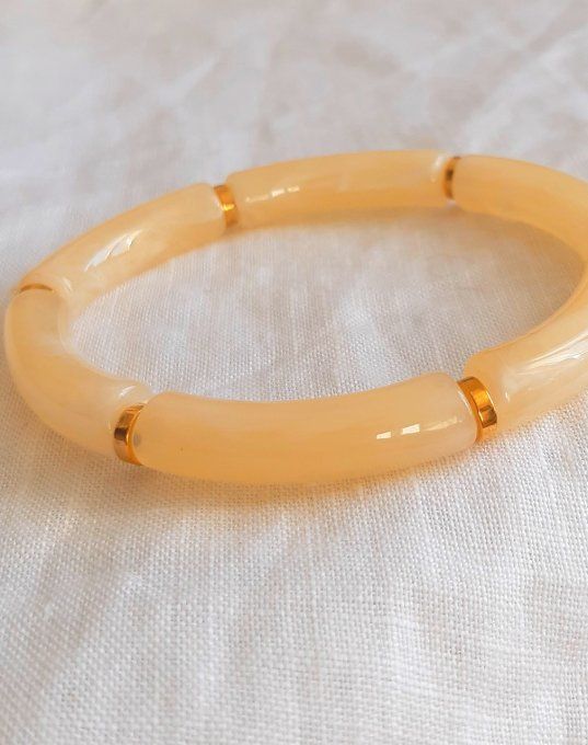 Bracelet élastique crème Maud